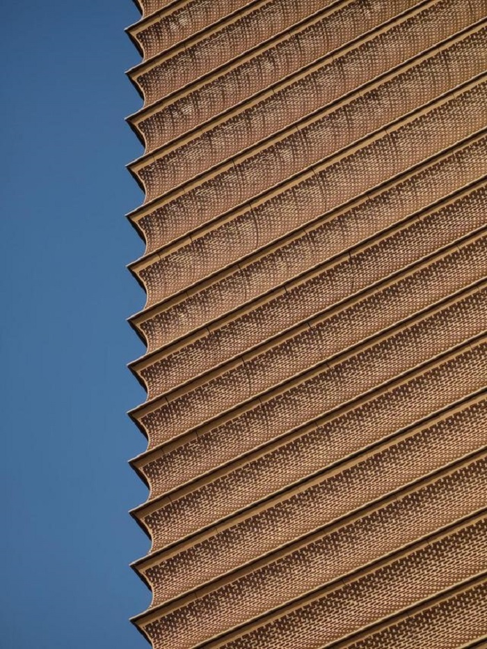 故宮文化博物館主體建築外牆飾面鋁板。網上圖片
