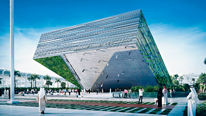 沙地阿拉伯館是中東地區焦點展館之一。