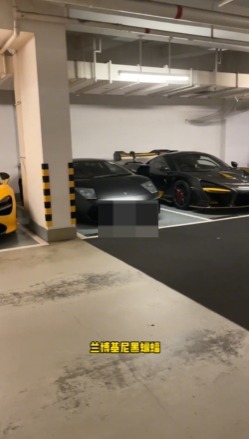 「蘭博基尼黑蝙蝠」（Lamborghini Murciélago） (圖源：抖音影片截圖@香港波哥愛牌車)