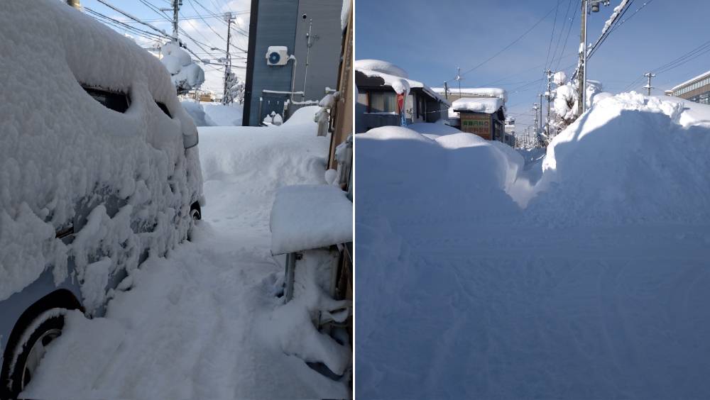 日本世紀大雪釀災，積雪178cm，多人在自家遭活埋。 X.com