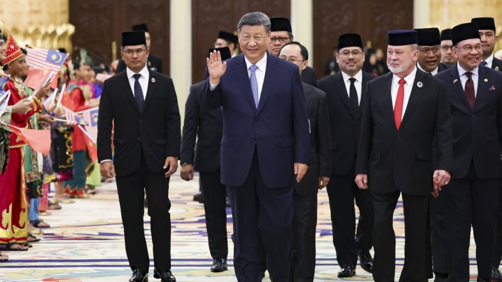 習近平出席易卜拉欣舉行的歡迎宴會。新華社