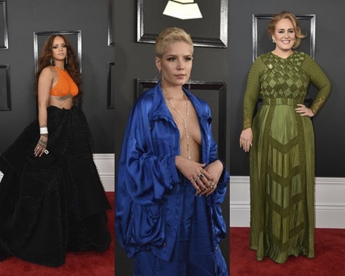 格林美獎紅地氈上星光熠熠。