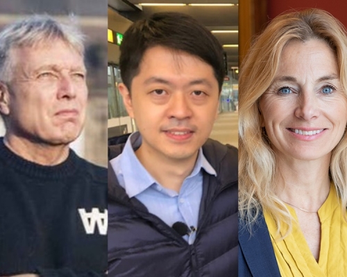 艾巴伊克(左)和阿米茲波爾(右)被指協助許智峯流亡。
