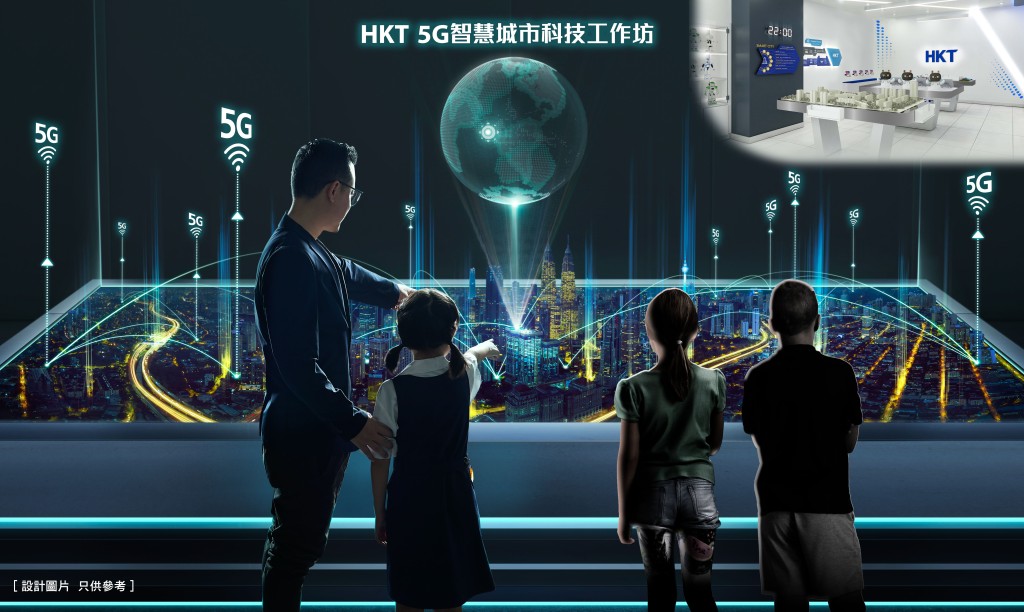 香港電訊將於 KidZania Hong Kong 開設區内首個 5G 智慧城市科技工作坊。11 Skies 提供