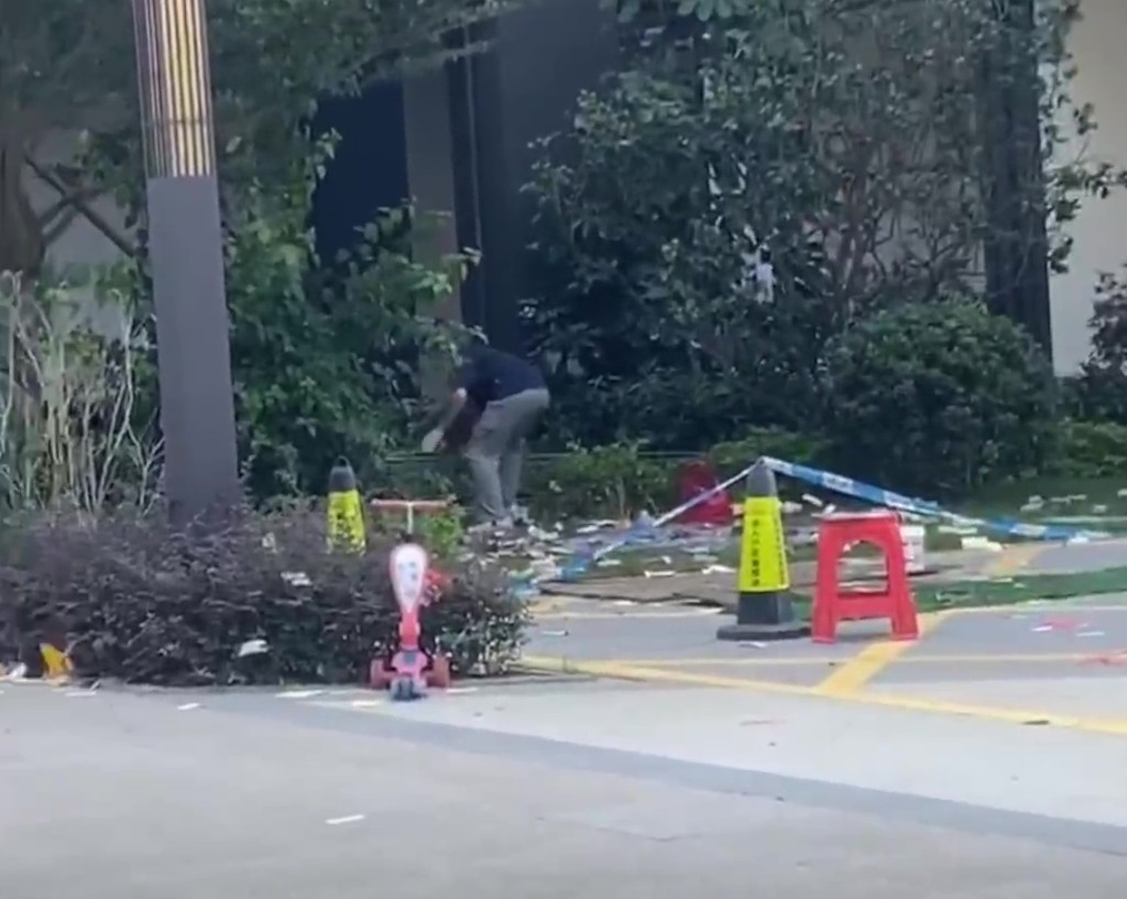 警方拉起封锁线调查。
