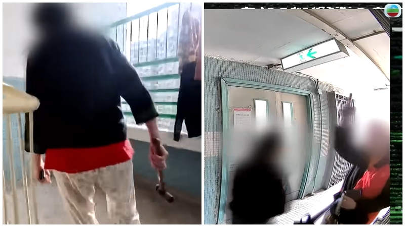 東張西望丨「攞命鄰居」失控實錄 手持鐵鎚狂扑大閘木門 女戶主崩潰尖叫：原來租客係最惡