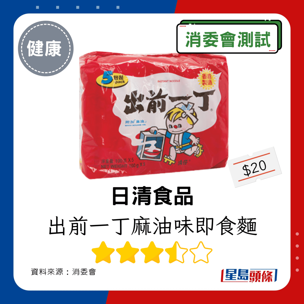 日清食品 出前一丁麻油味即食麵