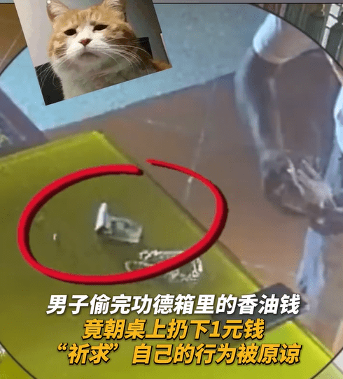 福建男偷¥2千香油钱放回¥1元求原谅，遭警方速拘捕网民嘲许愿失败。微博