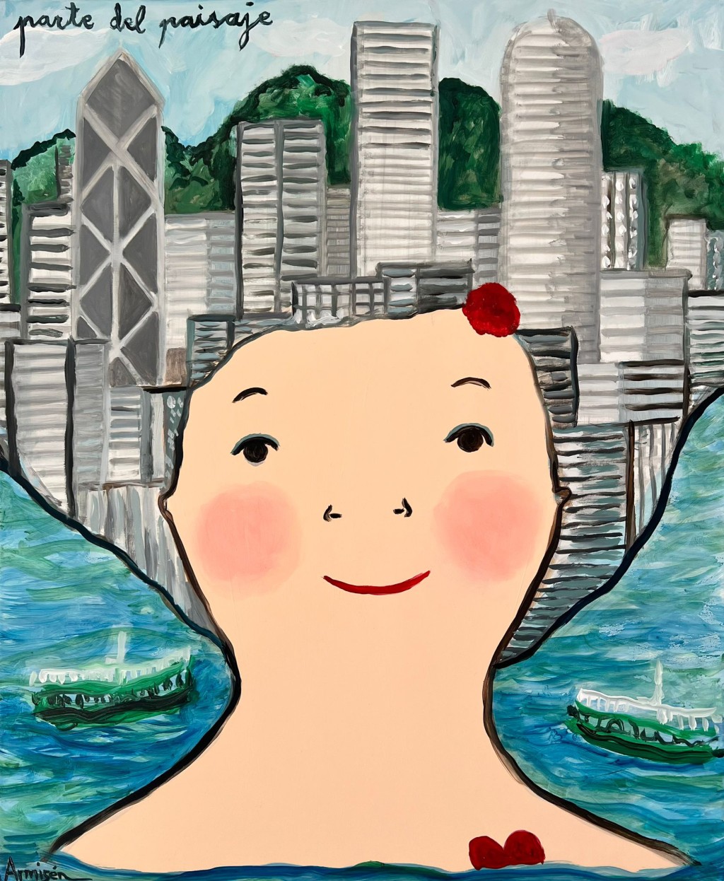 《Part of the Landscape》以香港維港兩岸的高樓大廈為靈感。