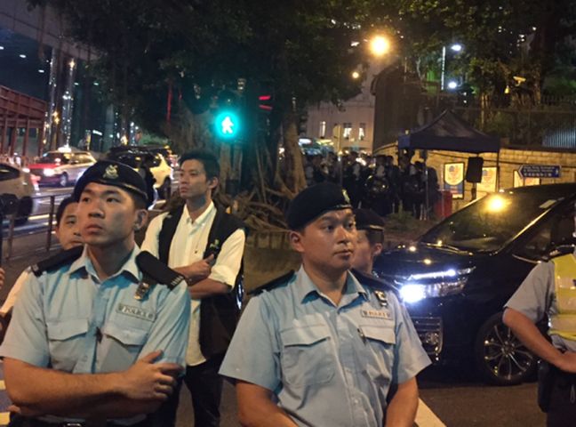 有在場人士指,發現有防暴警察到場。連登圖片