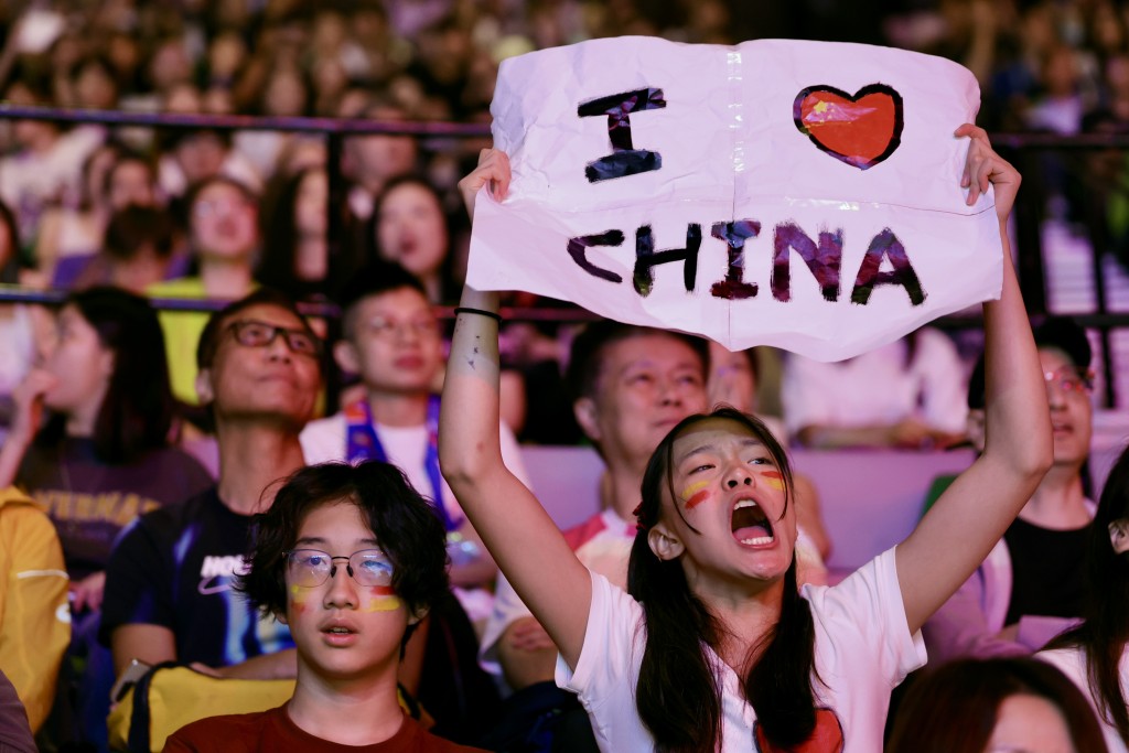 世界女排聯賽香港站，中國女排激戰土耳其。  劉駿軒攝 