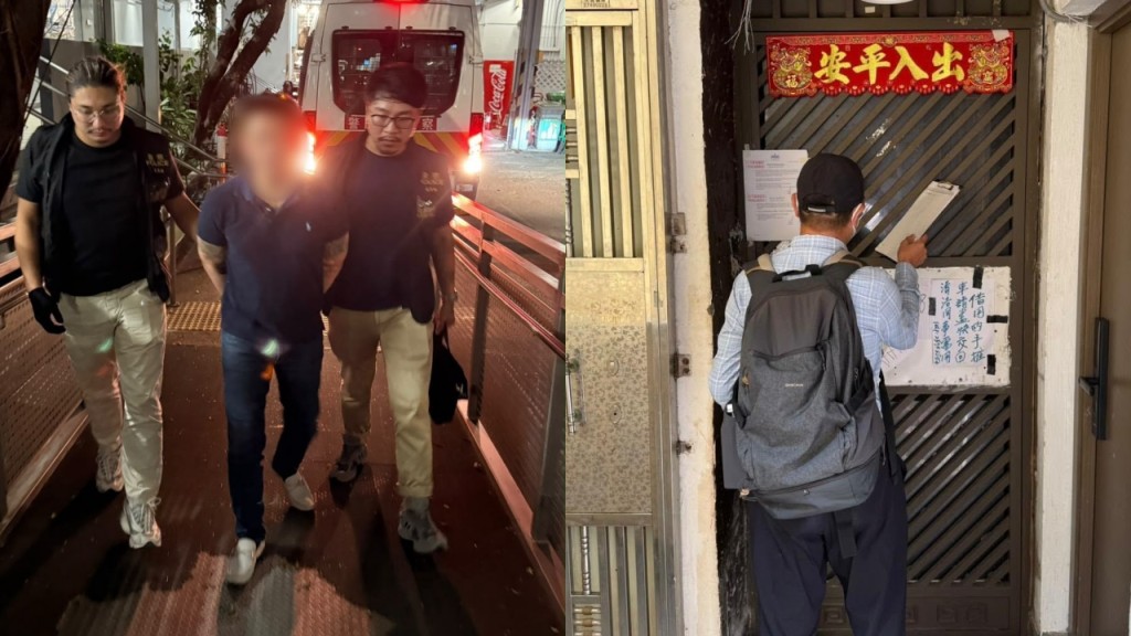 警打擊旺角毒窟 拘主腦及經營者 夥執達吏助業主收回單位