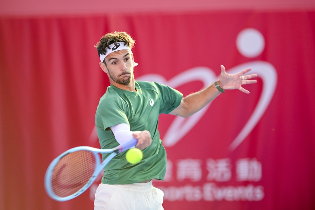 世界排名第7的意大利名將姆錫迪（Lorenzo Musetti）。廖偉業攝