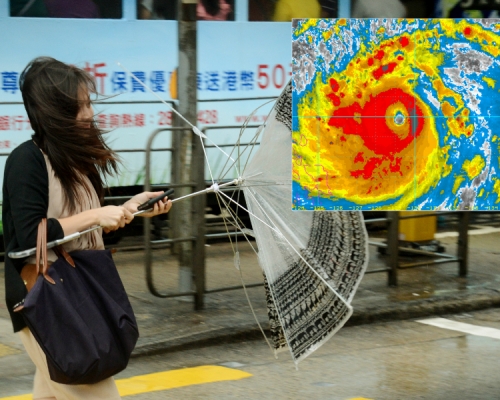 天文台警告周日天氣顯著轉壞。資料圖片