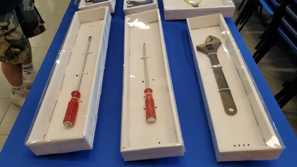 警方檢獲的爆竊工具。