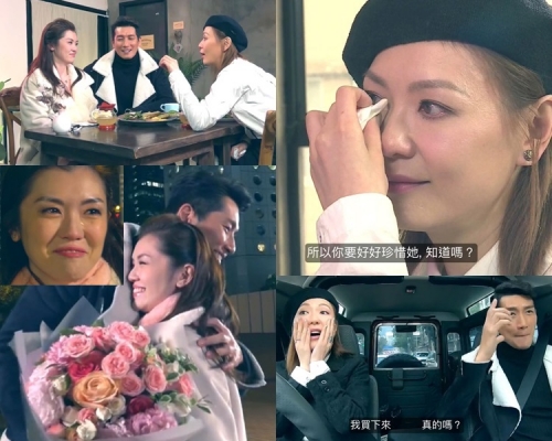 袁文傑有女友共患難，同樣幸獲好老公扶持的阿田寄語要好好珍惜。（無線電視截圖）