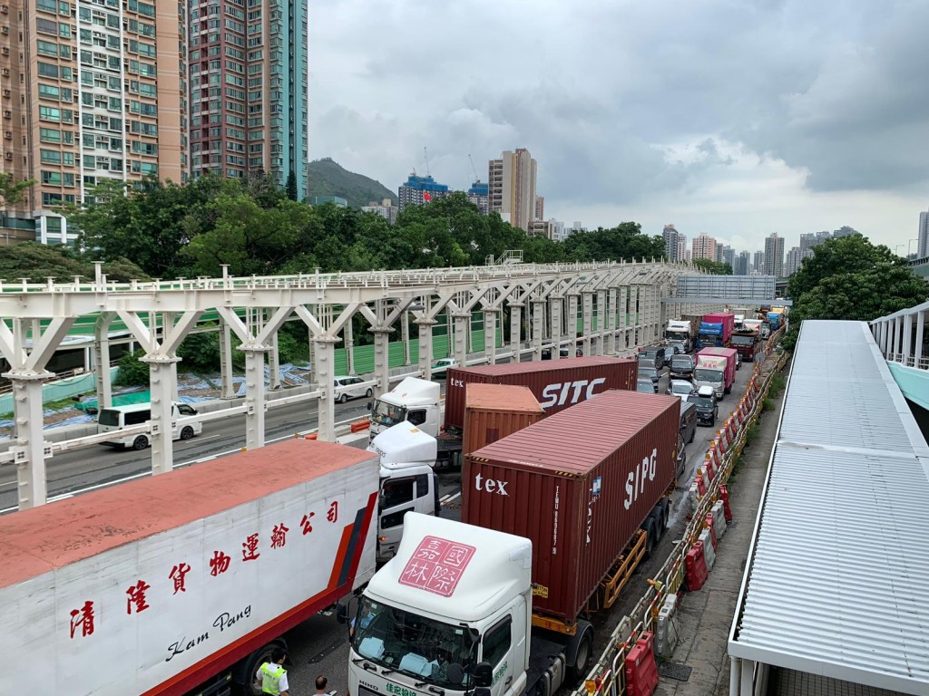 車禍現場。實習記者攝