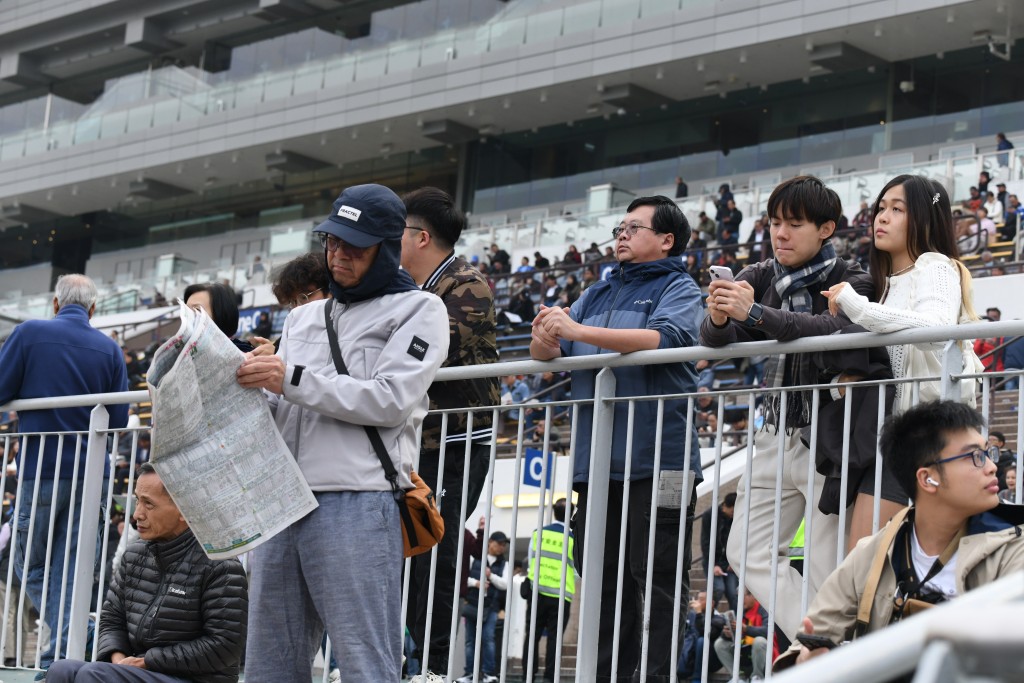 大批馬迷及遊客入場觀賽。