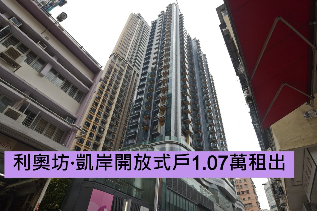 利奧坊‧凱岸開放式戶1.07萬租出
