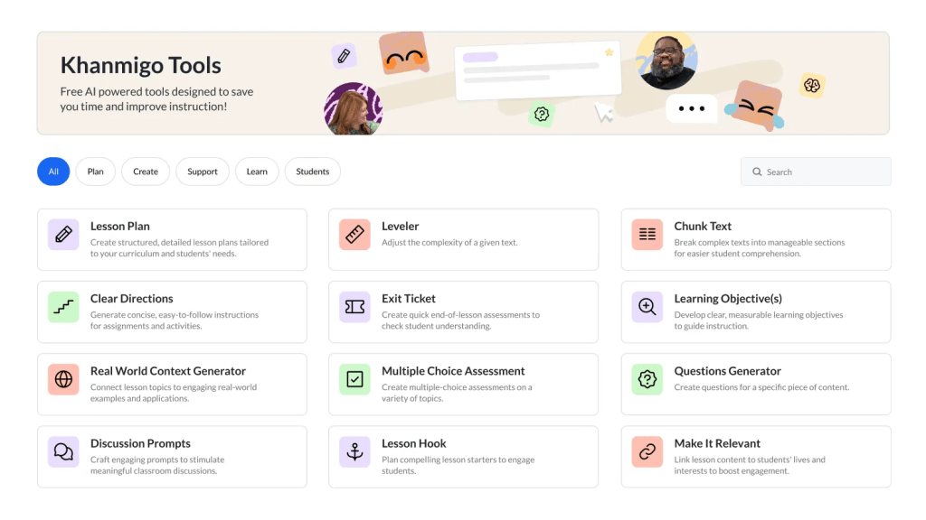 推介AI工具2:Khanmigo(图片来源:Khanmigo) 推介AI工具2:Khanmigo(图片来源:Khanmigo)