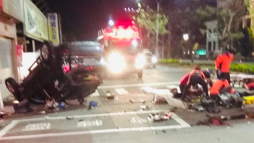 台南善化車禍。網圖