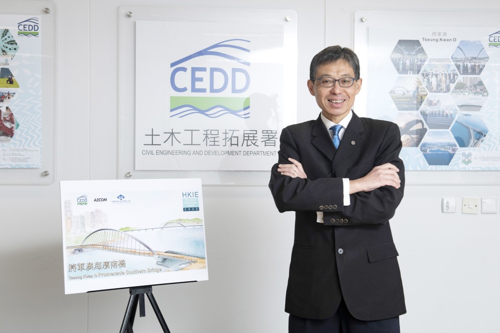 土木工程拓展署東拓展處處長梁中立表示將軍澳海濱南橋成功優化社區整體規劃，既是一個便民利民的新地標，更是一個「惠民生添幸福」的工程項目。