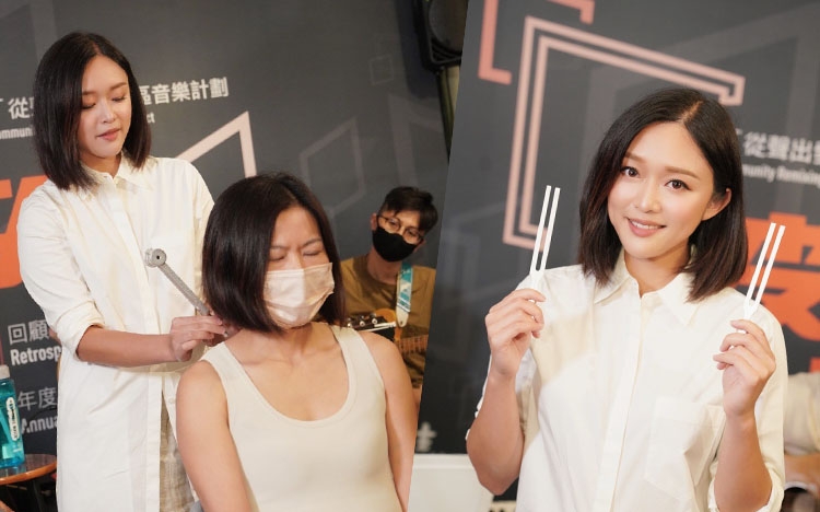 Jocelyn早前出席《賽馬會「從聲出發」社區音樂計畫》。