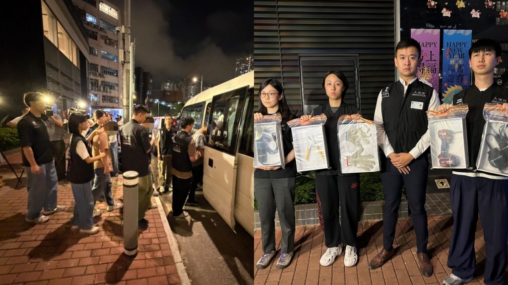 入境处接举报即日巡新蒲岗商厦 拘7装修黑工及1内地监工