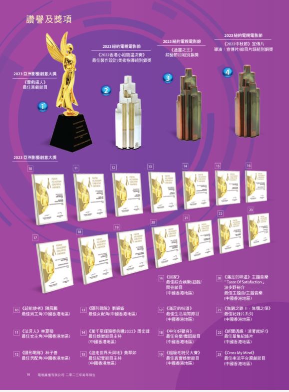 在2023年TVB在海外獲得不少獎項。