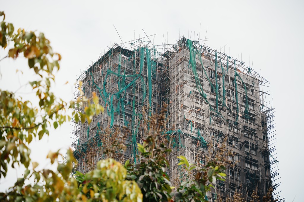 宏福苑早前發生五級火災。資料圖片