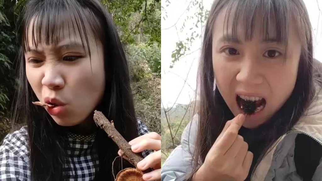 「小華紫」藉「中藥大學生進山打野」的短片迅速走紅。(抖音@小華紫)