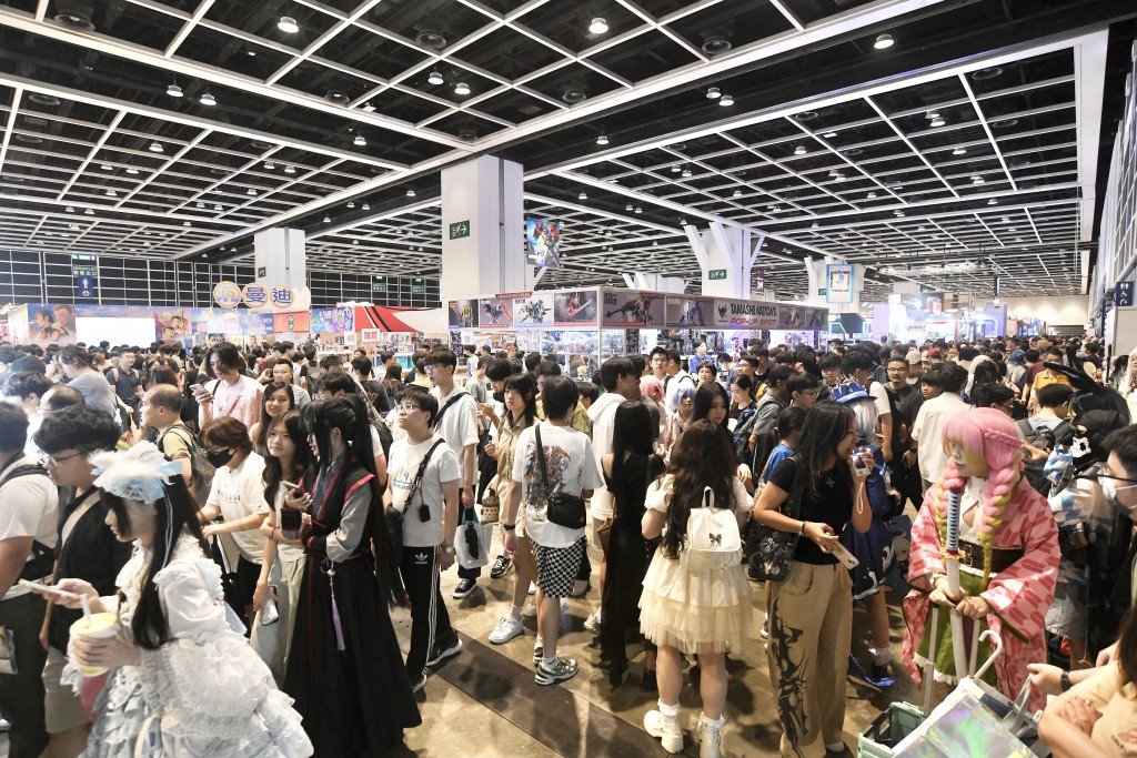 早前的香港動漫電玩節場面虛冚。資料圖片 早前的香港動漫電玩節場面虛冚。資料圖片