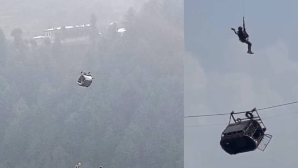 巴基斯坦纜車纜索斷裂 8師生山谷高空半天吊