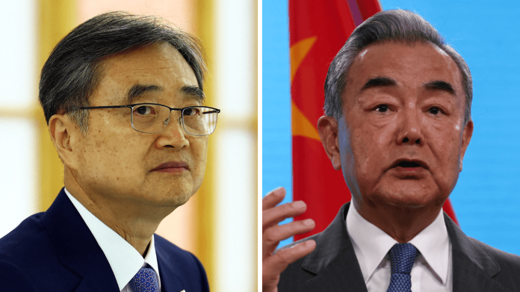南韓外長據報下周訪華，將與王毅會晤討論中韓關係。法新社 / 路透社