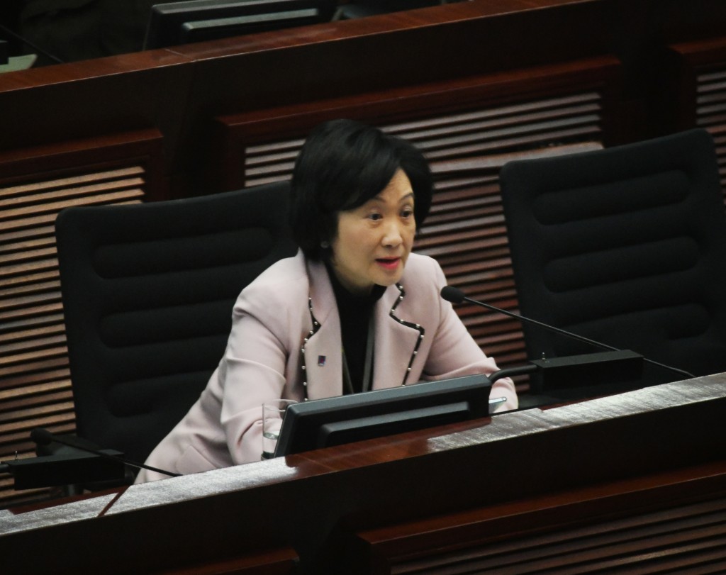 行会召集人、新民党主席叶刘淑仪。资料图片  