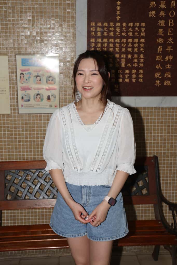 歐倩怡中秋節跟女兒外遊，是第一次母女同行。