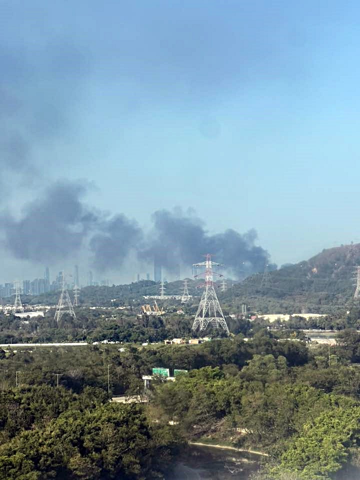 濃煙席捲半空。fb：網圖