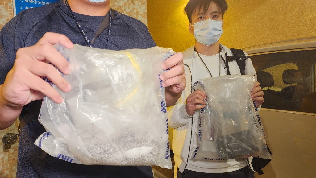 警方檢獲250克氯胺酮。黎志偉攝