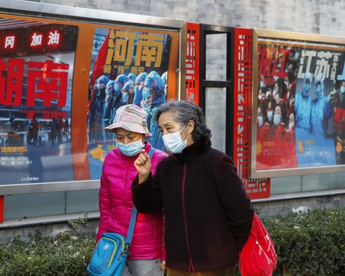 內地新增22宗確診，包括1宗上海本地個案。AP圖片