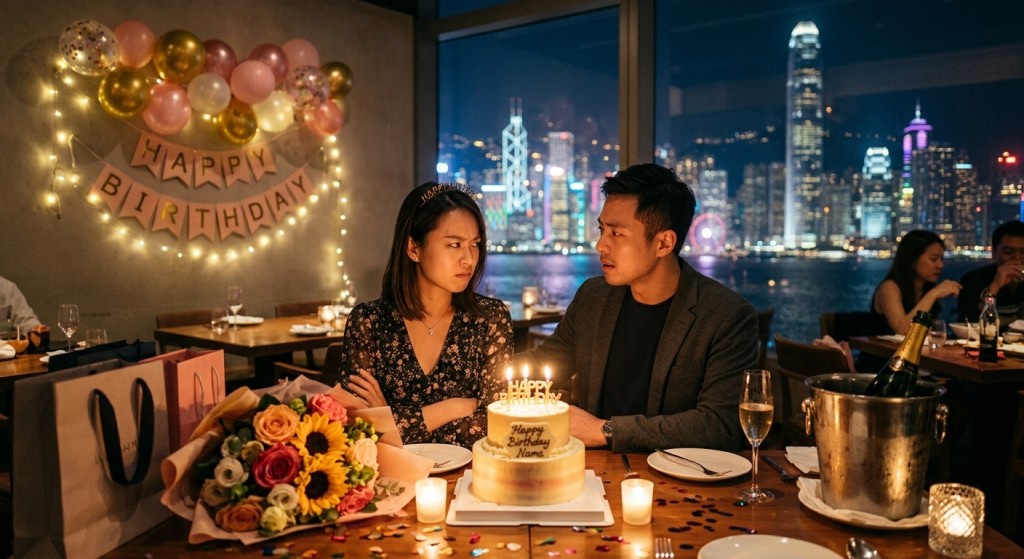 有女網民指早前入住香港五星級酒店時,雖然事前通知酒店入住日為她生日加紀念日,惟前台職員不單毫無祝福,還因為事主訂房時誤選了單人入住,被補收費用,大大破壞慶祝心情。(AI生成圖) 有女網民指早前入住香港五星級酒店時,雖然事前通知酒店入住日為她生日加紀念日,惟前台職員不單毫無祝福,還因為事主訂房時誤選了單人入住,被補收費用,大大破壞慶祝心情。(AI生成圖)