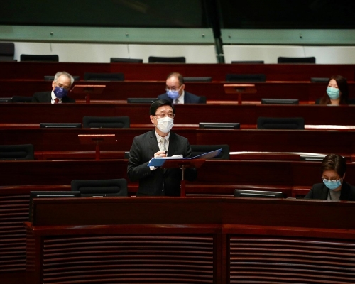 李家超表示，接納政府帳目委員會早前提出的各項建議。 