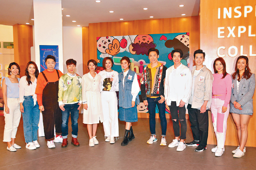 ■蔡思贝、高Ling及单文柔为《Think Big天地》录影。