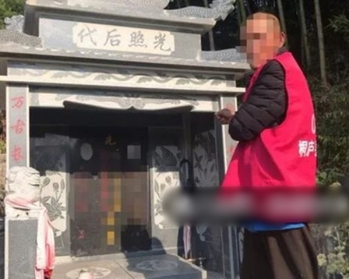朱男已在多地的公墓作案數次，共盜了20多座墳墓，涉案金額達數萬人民幣。 網圖