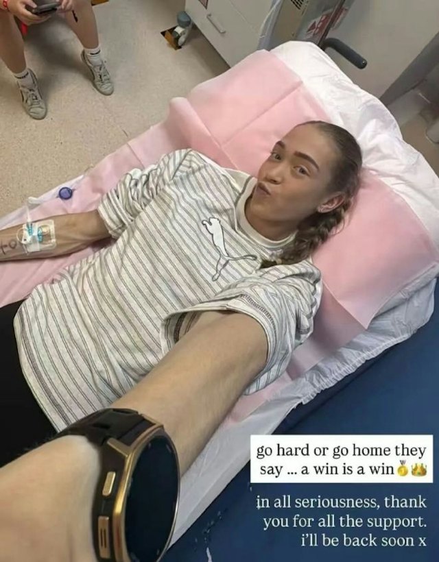 赛后薇崔克在社交平台发布限时动态，并配文“赢就是赢”。 Instagram@joannawietrzyk