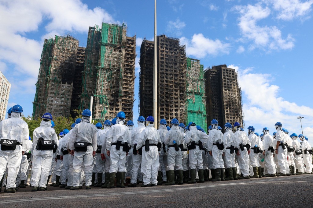 超過600名「災難遇害者辨認組」人員火速投入工作。香港警察FB