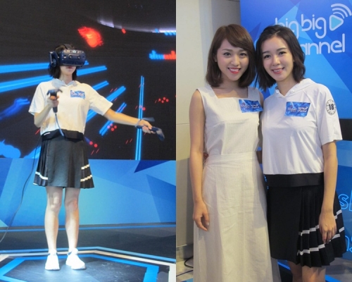 麥明詩都話玩VR可當做運動,林穎彤直情任何遊戲機都不玩。