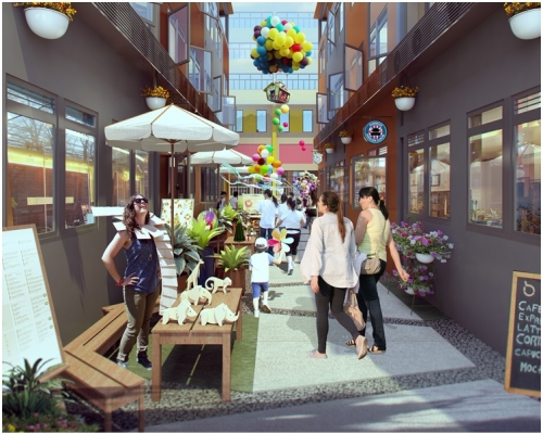 社聯組合屋構想圖。資料圖片