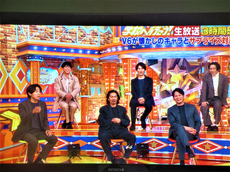 《到學校去吧!》是V6六名成員最後一次人齊現身節目。
