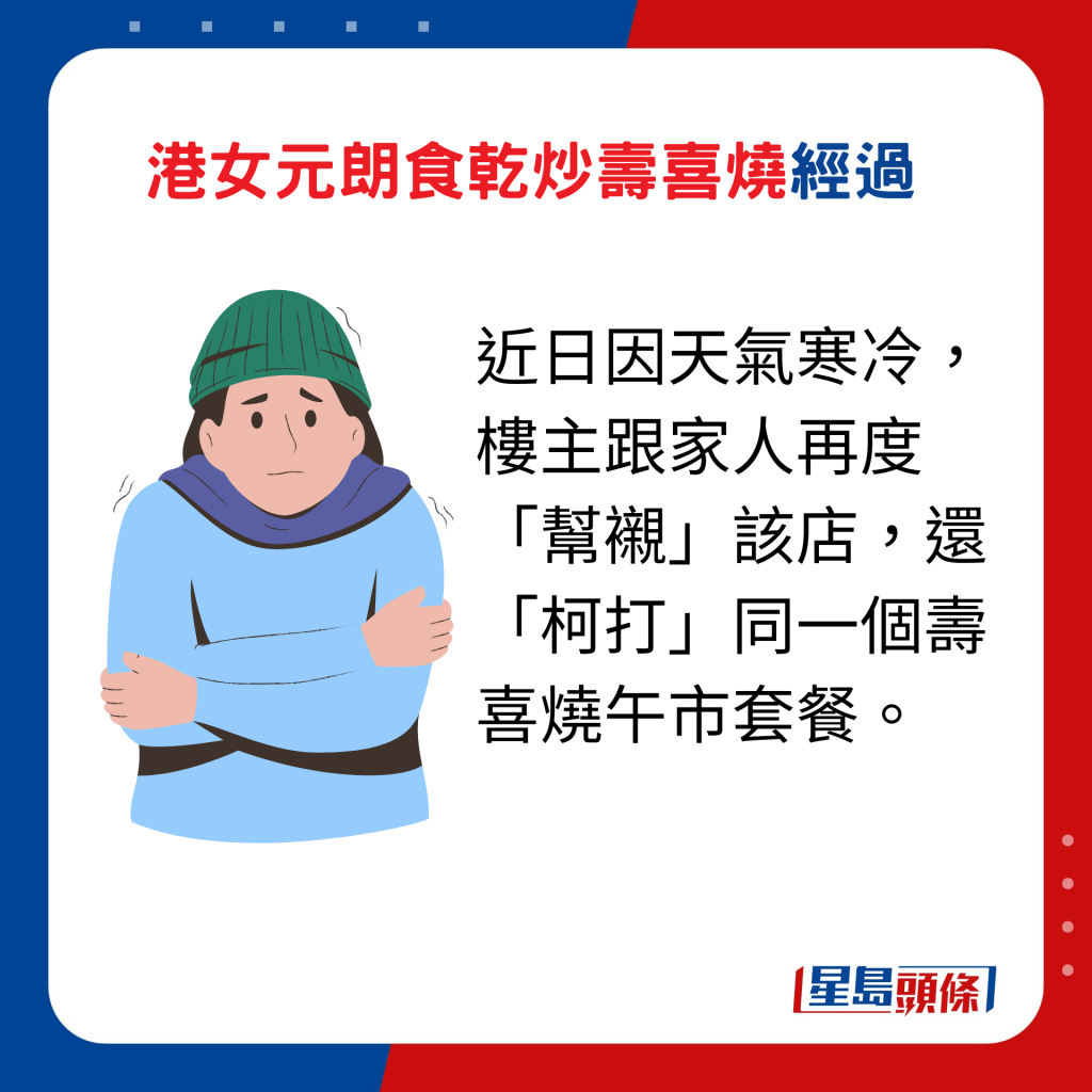 近日因天氣寒冷，樓主跟家人再度前往同一食店，下單點了同一個壽喜燒午市套餐。