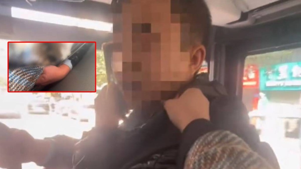 「土豆卷」拍片捉拿在巴士非禮她的賤男。抖音@土豆卷